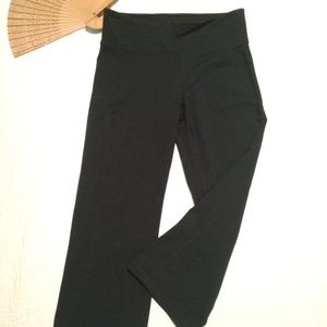 Athleta Capri Pants Black Waist band Yoga S